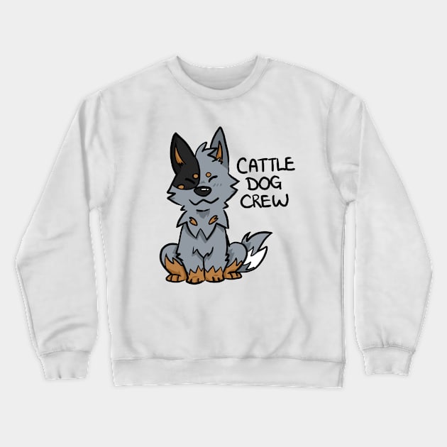 Blue Cattle Dog Crew Crewneck Sweatshirt by niknikando